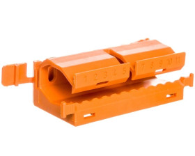 Adapter montażowy pomarańczowy DIN 35mm 222-500 /10szt./