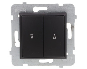 ARIA Łącznik żaluzjowy z blokadą mechaniczną czarny metalik ŁP-7UB/m/33