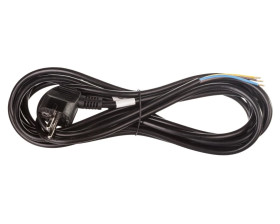 Przewód przyłączeniowy H05VV-F 3x1 5m czarny S18315