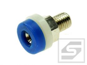 Gniazdo bananowe 2mm 24.106.5;11mm; niebieskie;10A;60V;Amass