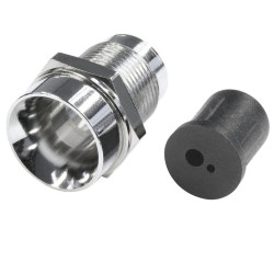 Oprawka metalowa chromowana diody LED 5mm; wklęsła