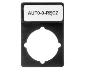 Tabliczka opisowa czarna prostokątna ST22-1901P26