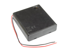 Koszyk baterii AA (R6) x4 z pokrywą i wyłącznikiem