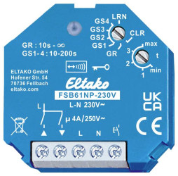 FSB61NP-230V Eltako bezprzewodowy Element wykonawczy do rolet Element zasłaniający podtynkowy