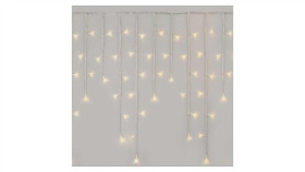 Oświetlenie Świątecz. Sople 300Led 5M Ciepła Biel, Przeź. Przew.,8 Programów,...