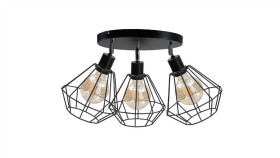 Spot Loftowy 3X E27 Foskal Black
