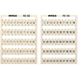 WAGO 793-5504 WMB Multiple Marking System Horizontal Marking 21 ... 30 10x White