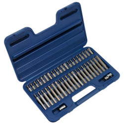 Sealey AK219 Trx-star/spline/hex Bit Set 42pc 3/8in. and 1/2in. Sq Drive