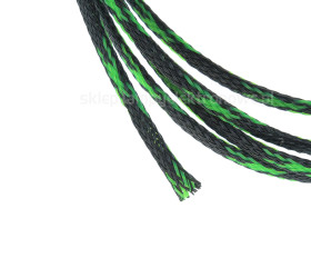 Oplot poliestrowy 4mm czarno-zielony