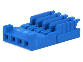 Wtyk przewód-płytka żeńskie HE14 2,54mm 4-PIN IDC na przewód 281786-4