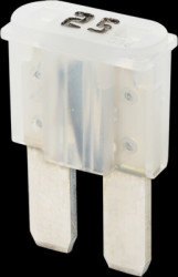 Automotive flat fuse, 25 A, 32 V, natural, (L x W x H) 9.1 x 3.8 x 15.3 mm, FM2025