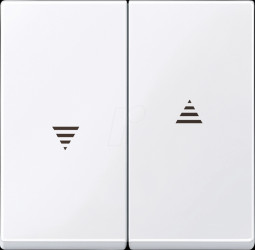 432425 System M, rocker for roller shutter switches, active white gloss