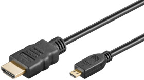 Przewód HDMI™ o dużej szybkości transmisji z Ethernetem (Micro, 4K @ 60 Hz) - Długość kabla 1 m