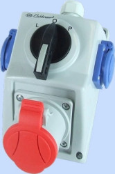 Zestaw instalacyjny L-0-P 32A 4P + 2x 2P+Z IP54 C32-48.2 974062