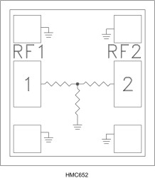 Fixed, 2 dB Passive Attenuator Chip, DC - 50 GHz