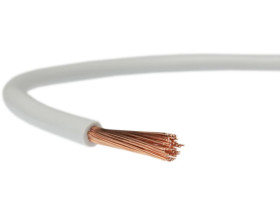 Przewód instalacyjny H07V-K / LgY 4 750V biały linka giętka Elektrokabel /100m/