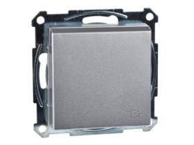 MERTEN Gniazdo pojedyncze z uziemieniem i klapką z przesłoną zaciski śrubowe alu Sys M MTN2610-0460 SCHNEIDER ELECTRIC