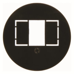 1930 Element centralny do gniazda przyłączeniowego TAE i gniazda głośnikowego stereofonicznego czarny 104001