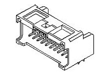 Listwa stykowa PCB 40-pinowe MicroClasp raster: 2 mm Kąt prosty 2-rzędowe Molex Otwór przelotowy250 V W osłonie