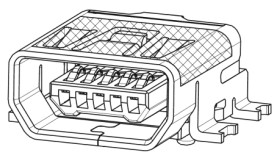 Złącze USB Micro AB Montaż powierzchniowy Żeński 2.0