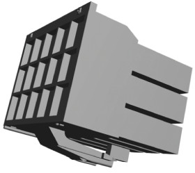 Obudowa złącza 9-pinowe 3-rzędowe raster: 3.96mm TE Connectivity Męski AMP Universal Power Uniwersalne złącze zasilania