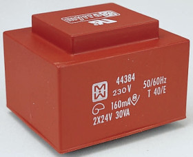 Transformator do druku 9V ac 230V ac 2 wyjścia THT 30VA