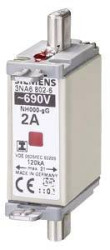 Siemens 3NA68026 Bezpiecznik użytkowy Rozmiar bezpiecznika = 0 2 A 690 V 3 szt.