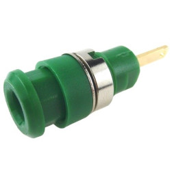 Złącze bananowe Żeński Zielony 10A RS PRO rozmiar 2mm
