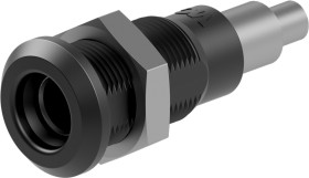 Gniazdo testowe Gniazdo Połączenie lutowane Czarny 25A Staubli