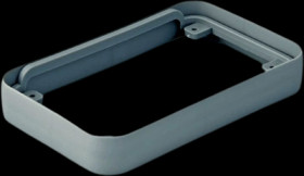 Intermediate ring, TPE-SEBS, (L x W x H) 68 x 108 x 16 mm, lava, for enclosure, A9151118