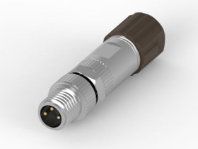 Złącze DIN 3 -pinowe Męski Montaż na kablu M8 60 V