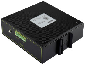 Przemysłowy Gigabit Ethernet PoE + Switch 4-portowy PoE + 2-portowy SFP, 802.3at, szyna DIN