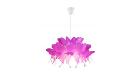 Lampa Wisząca Ciemny Róż Farfalla Do Pokoju Dziecka Gwint E27 Lp-3439/1P Dark...