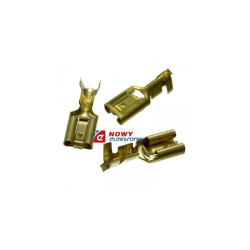 Konektor Ż 6.3x2.5 z dociskiem żeński