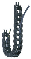 Koryto kablowe szerokość 94,4 mm głębokość 35mm typ Łańcuch kablowy Igus Igumid NB Elastyczny Czarny