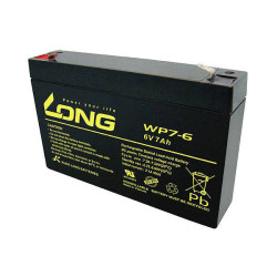 Long WP7-6 Battery 6 V 7 Ah AGM Low Self-discharge 151x100x34 mm