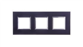 Dante Ramka Potrójna Aluminium Anodyzowane Onyx 4590283