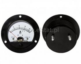 Miernik analogowy amperomierz 5A okrągły