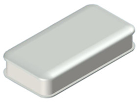 ABS/PC enclosure, (L x W x H) 90 x 46 x 20 mm, light gray (RAL 7035), WK-3.30