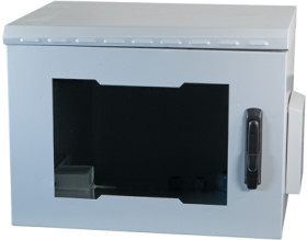Wall enclosure, 7 U, (H x W x D) 450 x 600 x 600 mm, IP55, steel, gray, 691707IP55.2G