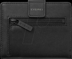 EKW200 EVERKI Men's RFID Wallet Leather Slim Wallet, Black