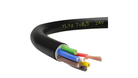 Przewód Przyczepowy Samochodowy Ylys 7X0,5 24V Elektrokabel /500M/