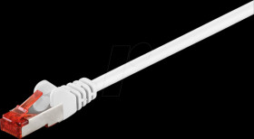 95461 Cat.6 S/FTP PiMF patch cable, CCA, white, 0,25 m