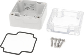 PC enclosure, (L x W x H) 66 x 66 x 41 mm, natural, IP68, 1554B2GYCL