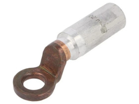 Końcówka oczkowa o otworze M12, przekroju przewodu 50mm², zaciskana na przewód BM70003