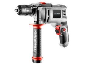 Wiertarka udarowa 550W uchwyt samozaciskowy 13 mm obroty 0-3000 min-1 walizka + 10 wierteł 58G735 TOPEX