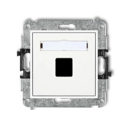 Mechanizm gniazda multimedialnego pojednczego bez modułu (standard Keystone) MGM-1P