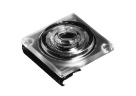 Reflektor LED punktowa, kąt widzenia 15° Bezbarwny Silikon Okrągły, Ledil, seria: VIOLETTA-S