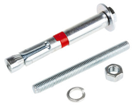 Śruba do betonu dł 80mm M8 Stalowe Ø 12mm RS PRO Kołek rozporowy z gwintem