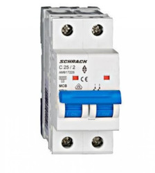 Wyłącznik instalacyjny 6kA, C 25A, 2P Seria AMPARO